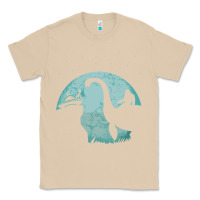 Mushroom bigfoot riding loch ness monster sasquatch ufo abduction pullover hood Classic Tee - linhVisuals