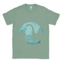 Sage bigfoot riding loch ness monster sasquatch ufo abduction pullover hood Classic Tee - linhVisuals