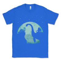 True Royal bigfoot riding loch ness monster sasquatch ufo abduction pullover hood Classic Tee - linhVisuals