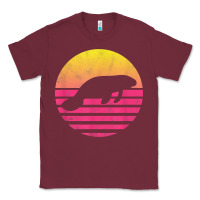 Burgundy classic manatee gift t shirt Classic Tee - linhVisuals