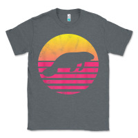 Charcoal Heather classic manatee gift t shirt Classic Tee - linhVisuals