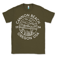 Army Green cannon beach 1956 oregon clatsop sweatshirt Classic Tee - linhVisuals