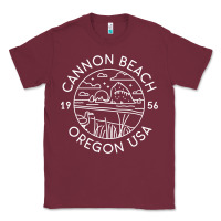 Burgundy cannon beach 1956 oregon clatsop sweatshirt Classic Tee - linhVisuals