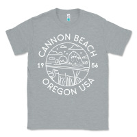 Heather Grey cannon beach 1956 oregon clatsop sweatshirt Classic Tee - linhVisuals