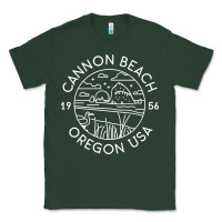 Sports Green cannon beach 1956 oregon clatsop sweatshirt Classic Tee - linhVisuals