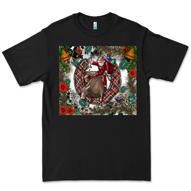 Rodeo Santa Premium Tee by CowhideDigitalArt | Teevron