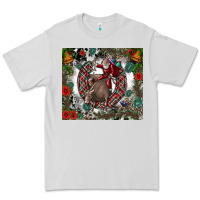 Dove Grey Rodeo Santa Premium Tee - CowhideDigitalArt