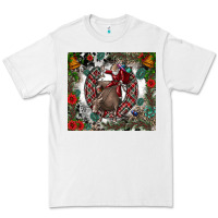 White Rodeo Santa Premium Tee - CowhideDigitalArt