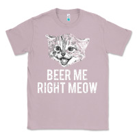 Lilac beer me right meow Classic Tee - linhVisuals