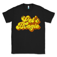 Black lets boogie shirt vintage dancing 1980s disco themed party t shirt Classic Tee - linhVisuals
