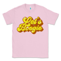 Bubblegum Pink lets boogie shirt vintage dancing 1980s disco themed party t shirt Classic Tee - linhVisuals