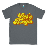 Charcoal Heather lets boogie shirt vintage dancing 1980s disco themed party t shirt Classic Tee - linhVisuals