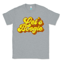 Heather Grey lets boogie shirt vintage dancing 1980s disco themed party t shirt Classic Tee - linhVisuals