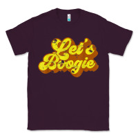 Plum lets boogie shirt vintage dancing 1980s disco themed party t shirt Classic Tee - linhVisuals