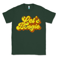 Sports Green lets boogie shirt vintage dancing 1980s disco themed party t shirt Classic Tee - linhVisuals