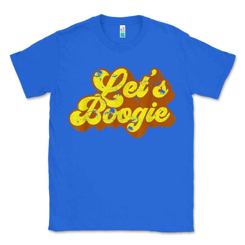 Lets Boogie Shirt Vintage Dancing 1980s Disco Themed Party T Shirt Classic Tee by linhVisuals | Teevron