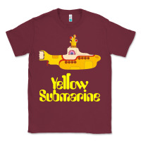 Burgundy Yellow Submarine Classic Tee - linhVisuals