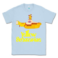 Dusty Blue Yellow Submarine Classic Tee - linhVisuals