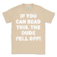 Mushroom if you can read this the dude fell off funny biker moto gift t shirt Classic Tee - linhVisuals