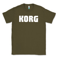 Army Green Korg Keyboard Classic Tee - linhVisuals