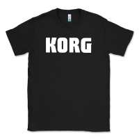 Black Korg Keyboard Classic Tee - linhVisuals