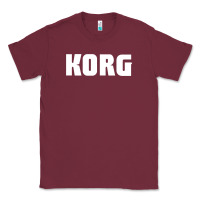Burgundy Korg Keyboard Classic Tee - linhVisuals