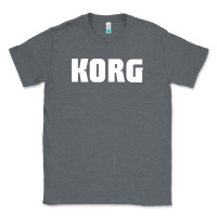 Charcoal Heather Korg Keyboard Classic Tee - linhVisuals