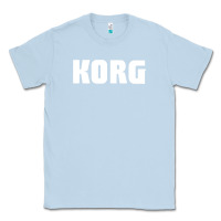 Dusty Blue Korg Keyboard Classic Tee - linhVisuals
