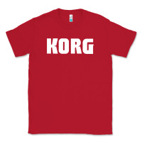 Red Korg Keyboard Classic Tee - linhVisuals