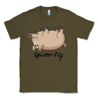 Army Green spider pig Classic Tee - linhVisuals