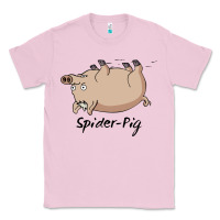 Bubblegum Pink spider pig Classic Tee - linhVisuals