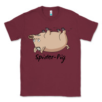 Burgundy spider pig Classic Tee - linhVisuals
