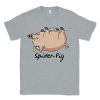 Heather Grey spider pig Classic Tee - linhVisuals