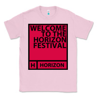 Bubblegum Pink Horizon Festival Classic Tee - linhVisuals