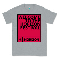 Heather Grey Horizon Festival Classic Tee - linhVisuals