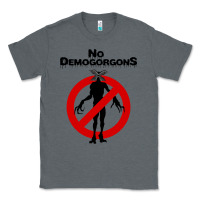 Charcoal Heather stranger no demogorgons Classic Tee - linhVisuals