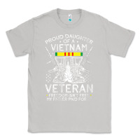Moon Dust womens proud daughter of a vietnam veteran freedom isn't free v neck t Classic Tee - linhVisuals