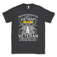 Smoke womens proud daughter of a vietnam veteran freedom isn't free v neck t Classic Tee - linhVisuals
