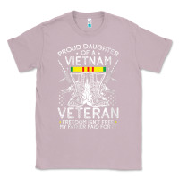 Lilac womens proud daughter of a vietnam veteran freedom isn't free v neck t Classic Tee - linhVisuals
