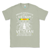 Matcha womens proud daughter of a vietnam veteran freedom isn't free v neck t Classic Tee - linhVisuals