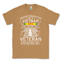Toasted Coconut womens proud daughter of a vietnam veteran freedom isn't free v neck t Classic Tee - linhVisuals