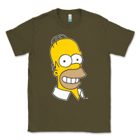 Army Green the simpsons homer simpson face sweatshirt Classic Tee - linhVisuals