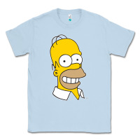 Dusty Blue the simpsons homer simpson face sweatshirt Classic Tee - linhVisuals
