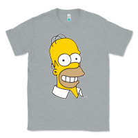 Heather Grey the simpsons homer simpson face sweatshirt Classic Tee - linhVisuals
