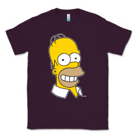 Plum the simpsons homer simpson face sweatshirt Classic Tee - linhVisuals