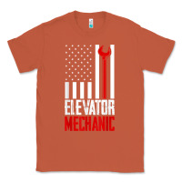 Copper elevator mechanic american flag gift for elevator technician t shirt Classic Tee - linhVisuals