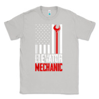 Moon Dust elevator mechanic american flag gift for elevator technician t shirt Classic Tee - linhVisuals