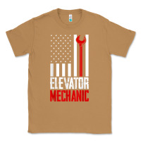 Toasted Coconut elevator mechanic american flag gift for elevator technician t shirt Classic Tee - linhVisuals