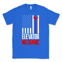 True Royal elevator mechanic american flag gift for elevator technician t shirt Classic Tee - linhVisuals