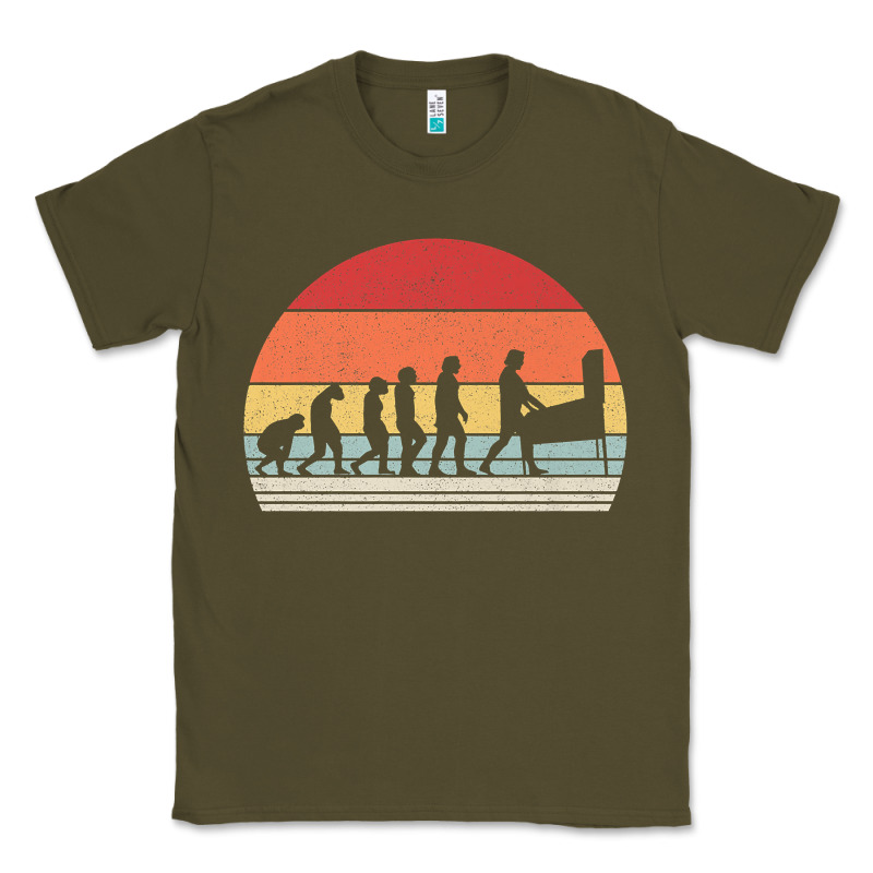 Vintage Retro Evolution Of The Pinball Lover Premium T Shirt Classic Tee by linhVisuals | Teevron